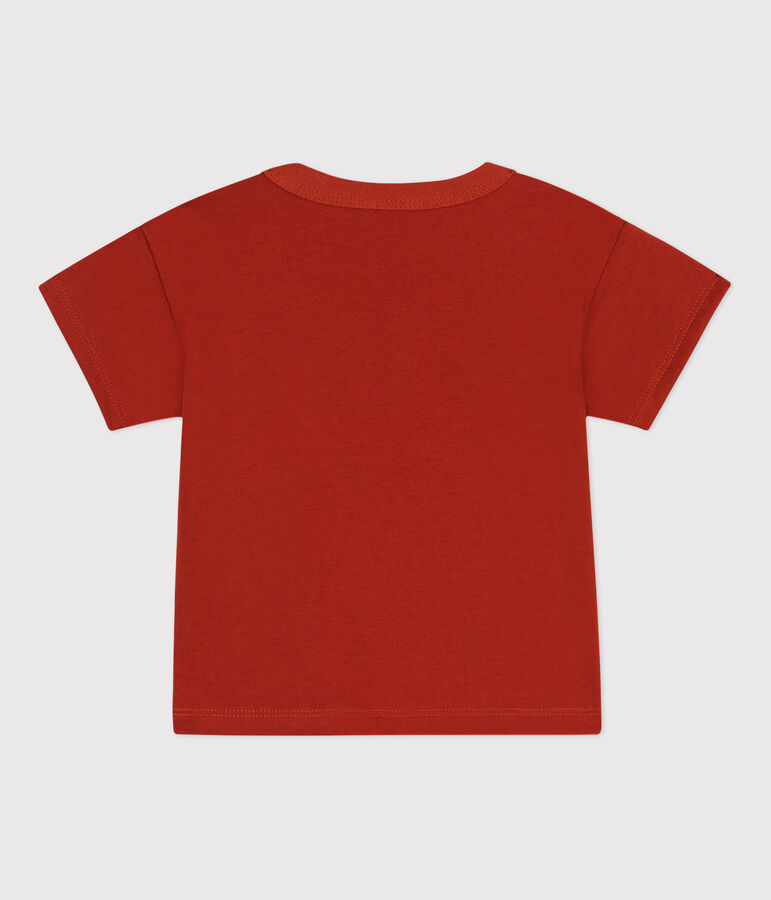 Kurz&auml;rmeliges Baby-T-Shirt aus Jersey mit Motiv rot