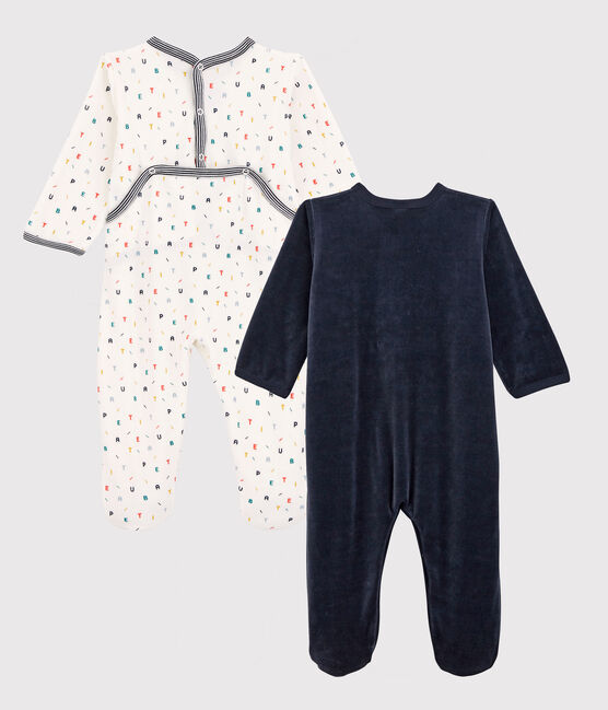 2er-Set Baby-Strampler aus Velours variante 1