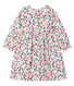 Langärmeliges gemustertes Babykleid für Mädchen