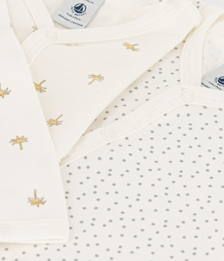 2er-Set Strampler aus Baumwolle mit Palmen bzw. Sternen variante 1