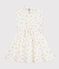 Ärmelloses Kinder-Kleid aus Baumwolle mit Blumenmuster weiss MARSHMALLOW/weiss MULTICO
