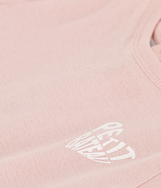 Kurzärmeliges Baby-T-Shirt aus Baumwolle rosa SALINE