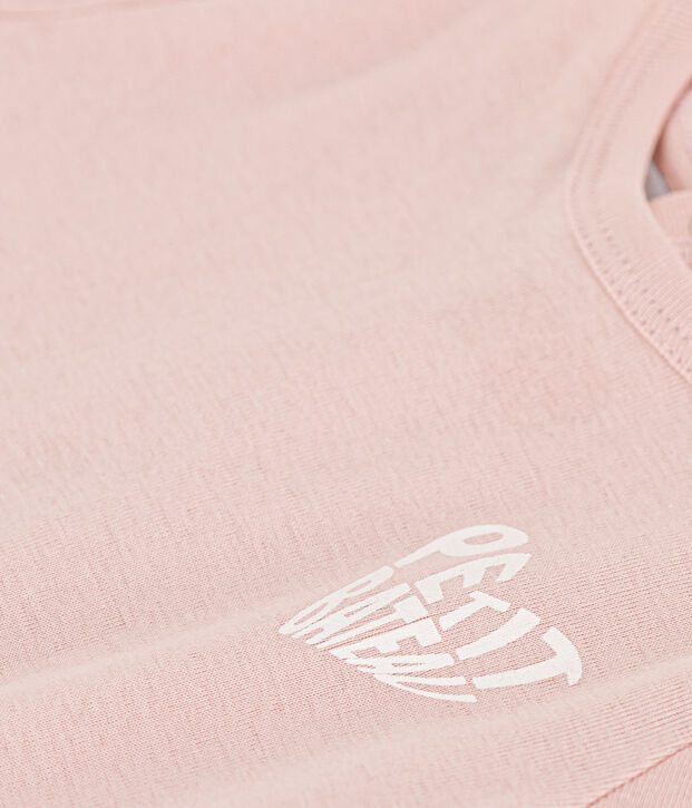 Kurz&auml;rmeliges Baby-T-Shirt aus Baumwolle rosa