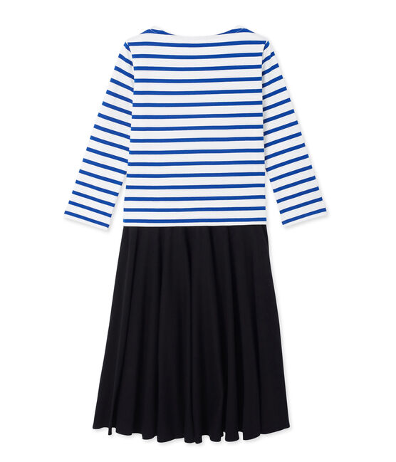 Robe femme trompe l'œil weiss LAIT/blau SURF
