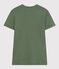 T-Shirt L’ICONIQUE aus Baumwolle mit rundem Ausschnitt für Damen grün CROCO
