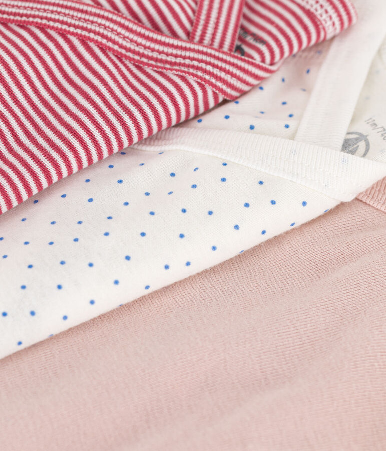 3er-Set bedruckte lang&auml;rmelige Bodys aus Baumwolle vielfarbig