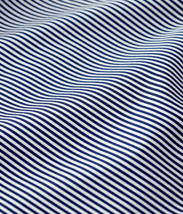 Anti-UV-T-Shirt aus recyceltem Material, f&uuml;r Babys blau/weiss
