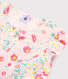 Kurz-Pyjama aus Rippstrick mit Blumenmuster für kleine Mädchen