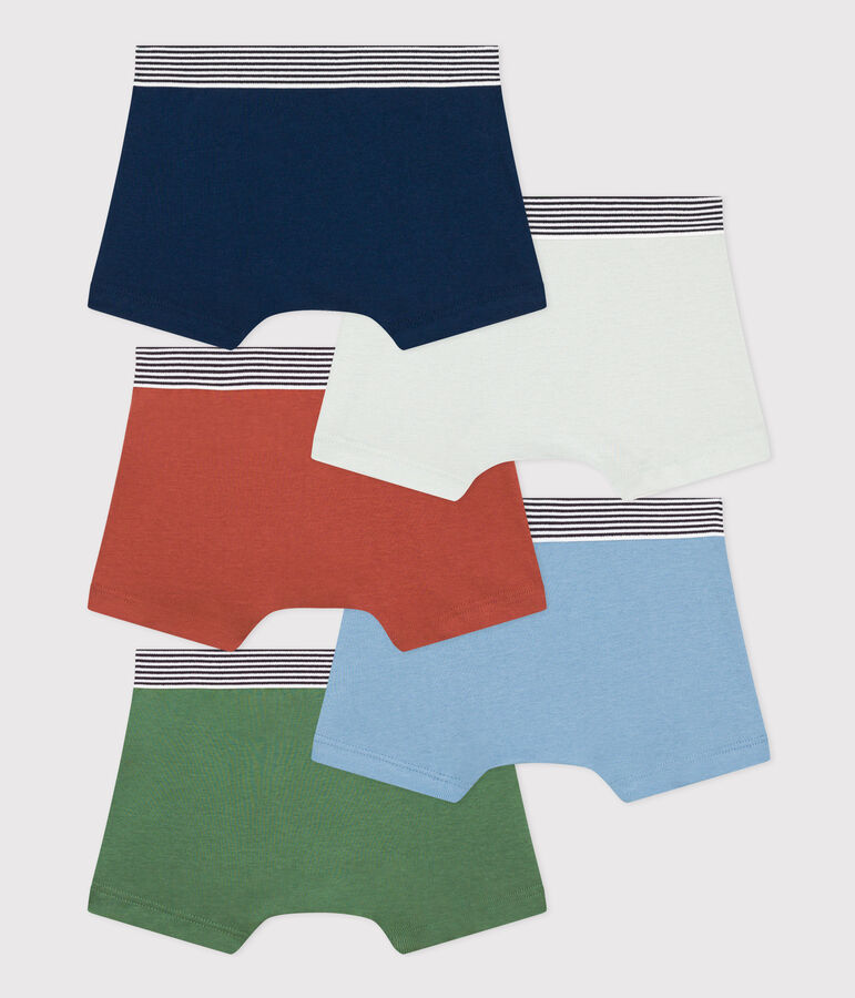 5er-Set Boxershorts aus Baumwolle f&uuml;r Jungen vielfarbig