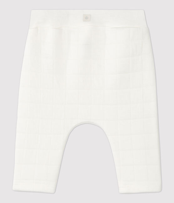 Baby-Hose aus gesteppter Bio-Baumwolle in Weiß weiss MARSHMALLOW