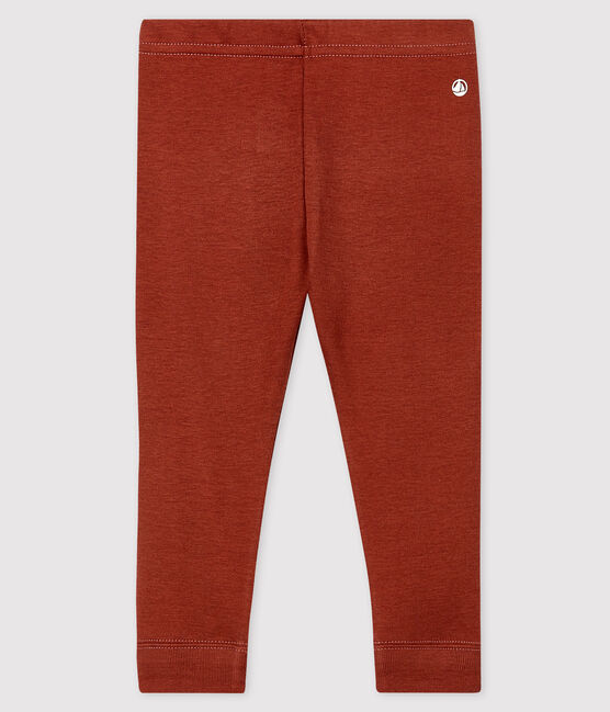 Baby-Leggings aus Baumwolle orange MADRAS