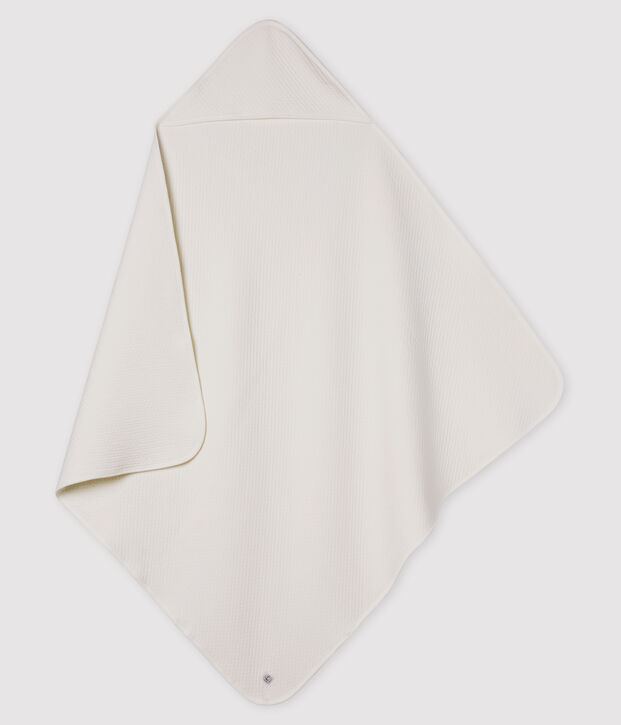 Babydecke aus Doppeljersey weiss