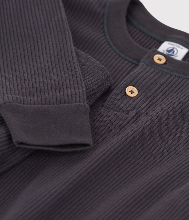 Kinderpyjama aus Baumwolle grau