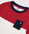 Kurzärmeliges Kinder-T-Shirt aus Baumwolle für Jungen rot TERKUIT/weiss MARSHMALLOW