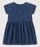 Babykleid aus leichtem Bio-Denim blau DENIM