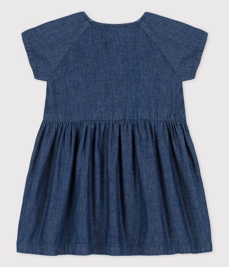 Babykleid aus leichtem Bio-Denim blau