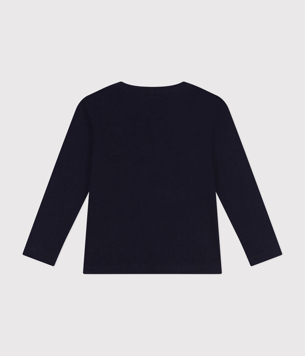 Lang&auml;rmeliges Kinder-T-Shirt aus Rippstrick f&uuml;r M&auml;dchen und Jungen SMOKING