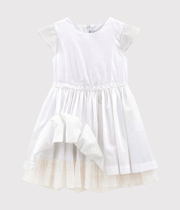 Kinder-Festtagskleid f&uuml;r M&auml;dchen weiss
