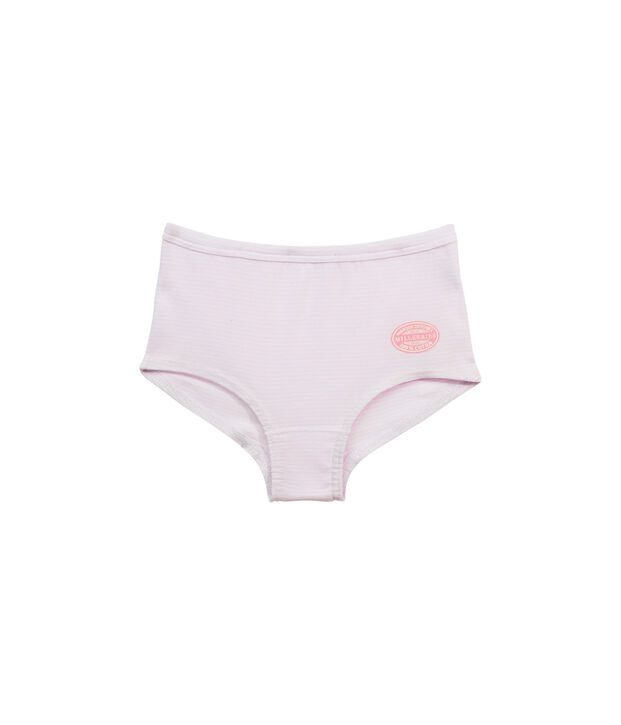 Ringelgestreifte M&auml;dchen Shorts rosa/weiss