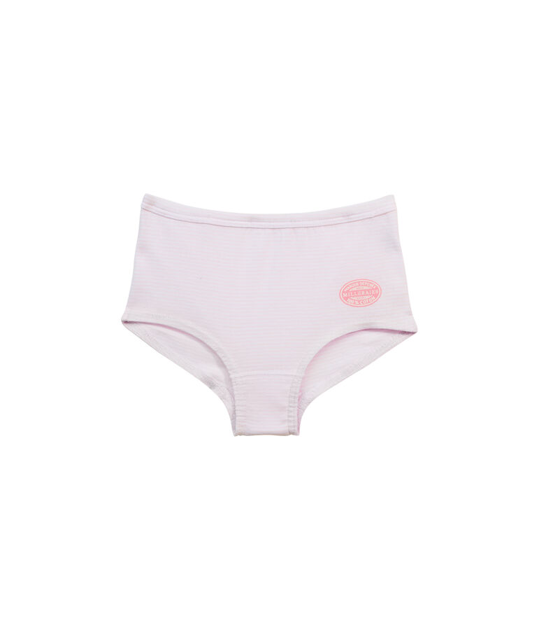 Ringelgestreifte M&auml;dchen Shorts rosa VIENNE/weiss ECUME