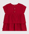 Kurzärmeliges Baby-Kleid rot AURORA