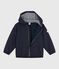 Leichte Kinder-Winterjacke einfarbig blau SMOKING