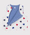 WENDBARE BABY-WESTE AUS BAUMWOLLE weiss MARSHMALLOW/weiss MULTICO