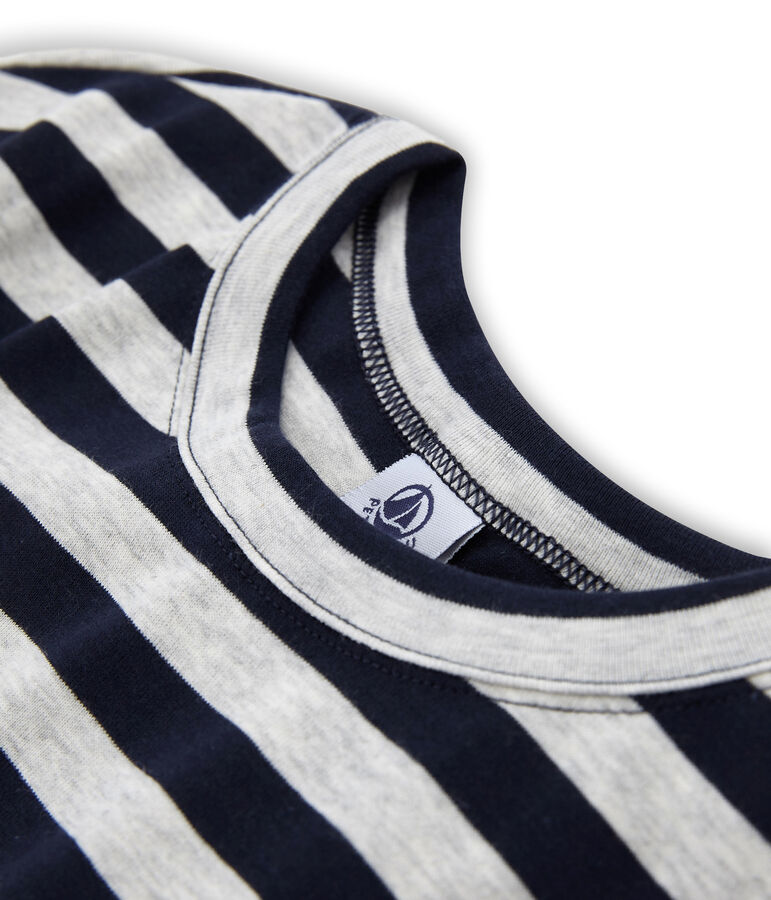 Emblematisches lang&auml;rmliges T-Shirt f&uuml;r Damen blau/grau