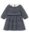 Baby-Kleid mit Matrosenmuster für Mädchen blau SMOKING/weiss MARSHMALLOW