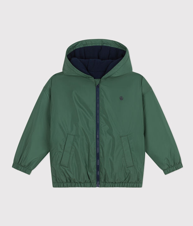 Warme Kinder-Windjacke f&uuml;r Jungen gr&uuml;n