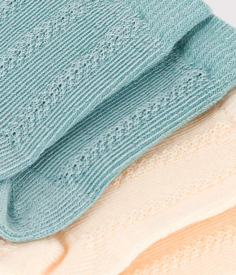 2er-Set einfarbige Babysocken aus Baumwolljersey vielfarbig