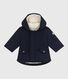Halblanger Baby-Parka einfarbig