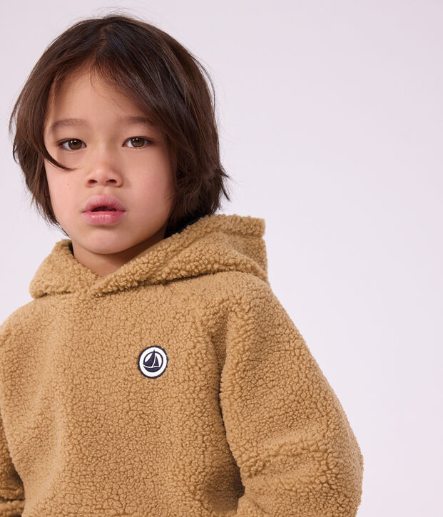 Kinder-Sweatshirt aus Sherpa LATTE