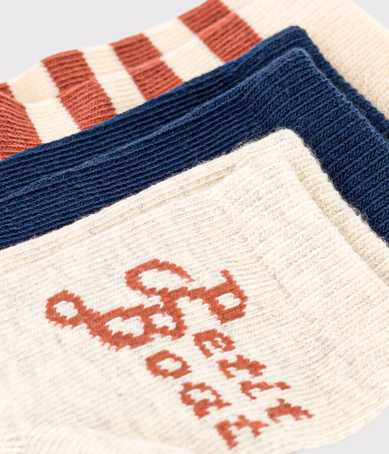 3er-Set Babysocken Petit Boat vielfarbig