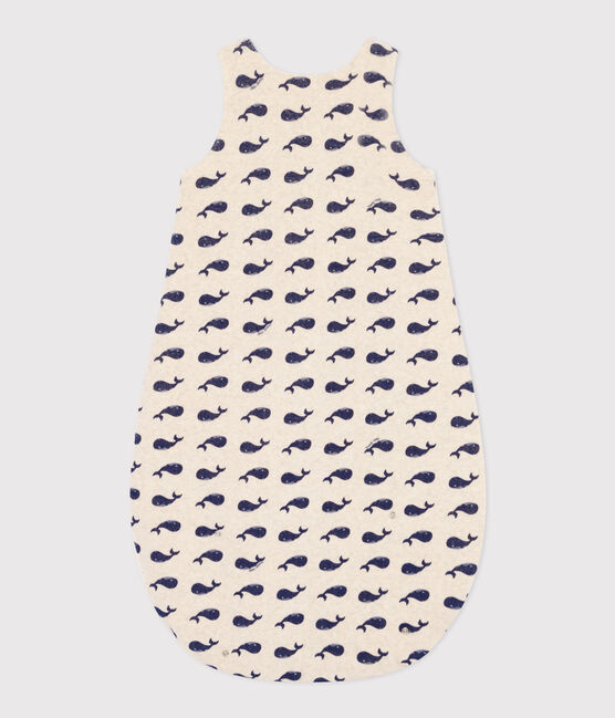 Baby-Schlafsack aus Nicki mit Walen TOG 3 beige MONTELIMAR/blau MEDIEVAL