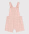 Kurze Baby-Overall in Broderie Anglaise rosa SALINE