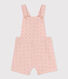 Kurze Baby-Overall in Broderie Anglaise