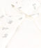 Dreiteiliges Baby-Set aus Baumwolle weiss MARSHMALLOW/grau GRIS