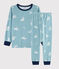 Kinderpyjama aus Nicki mit Yetimotiv für Jungen blau BRUME/ MARSHMALLOW