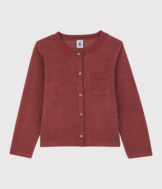 Cardigan aus Frottee für Mädchen braun OMBRIE