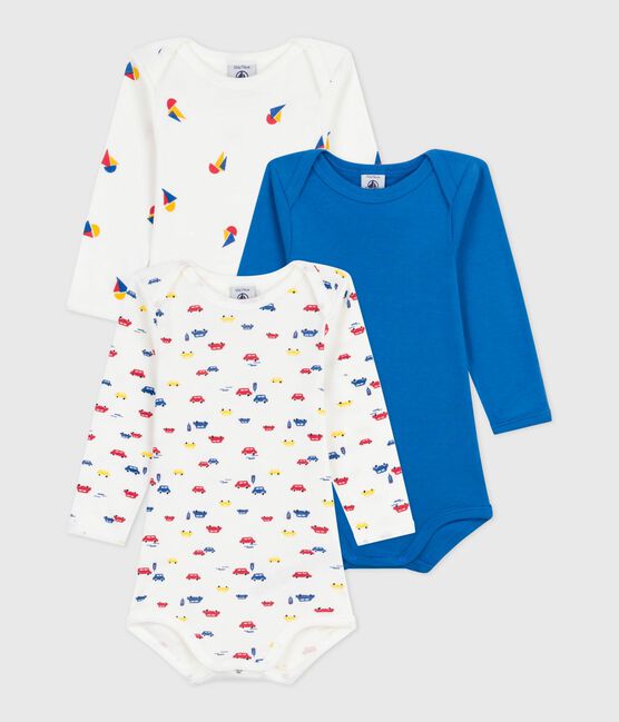 Set langärmeliger Baby-Bodys aus bedruckter Baumwolle variante 1
