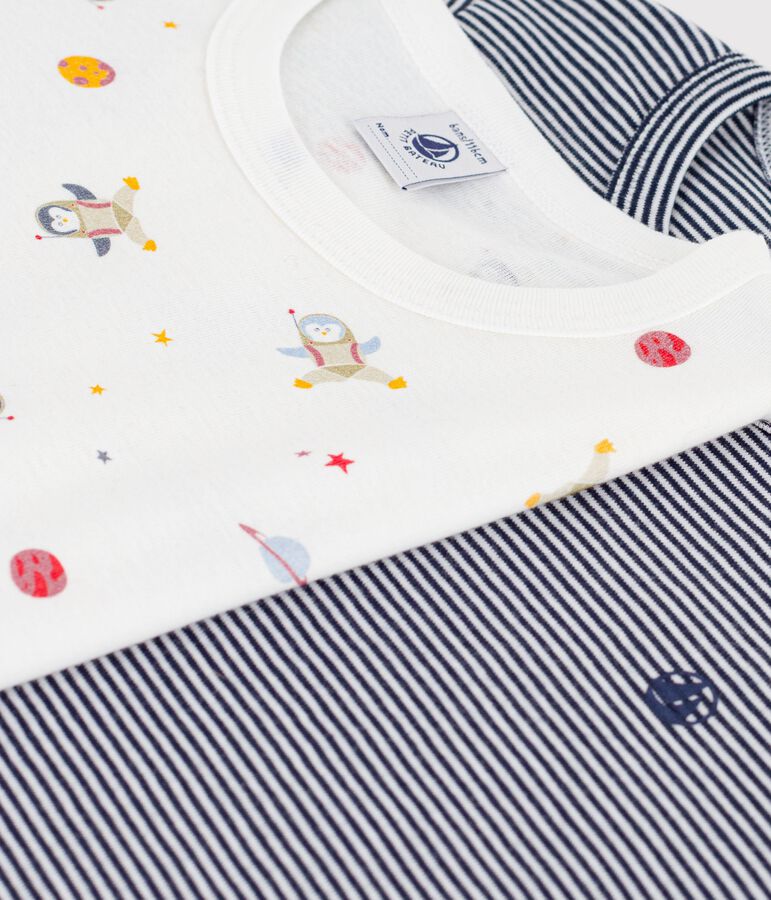 Set Kinder-Kurzpyjamas aus gemusterter Baumwolle vielfarbig