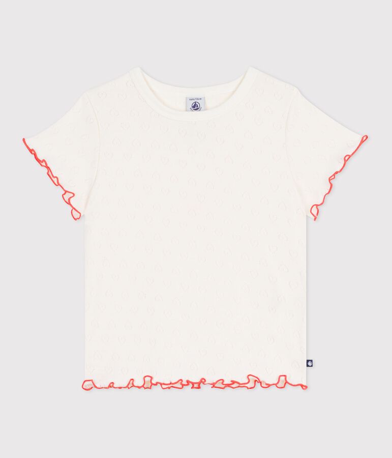 Kurz&auml;rmeliges Kinder T-Shirt aus Baumwolle naturfarben