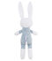 Baby-kuschelhäschen rassel unisex blau FONTAINE/weiss MARSHMALLOW