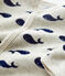Baby-Strampler aus Nicki beige MONTELIMAR/blau MEDIEVAL