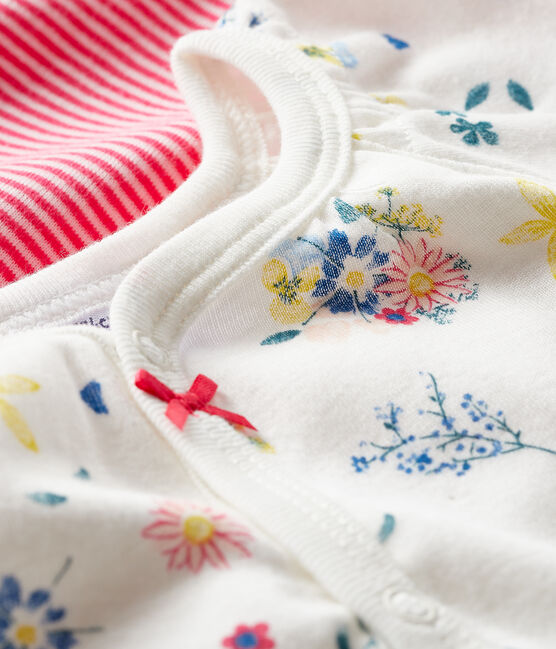 Duo Baby-Kurzoveralls für Mädchen aus Rippstrick variante 1