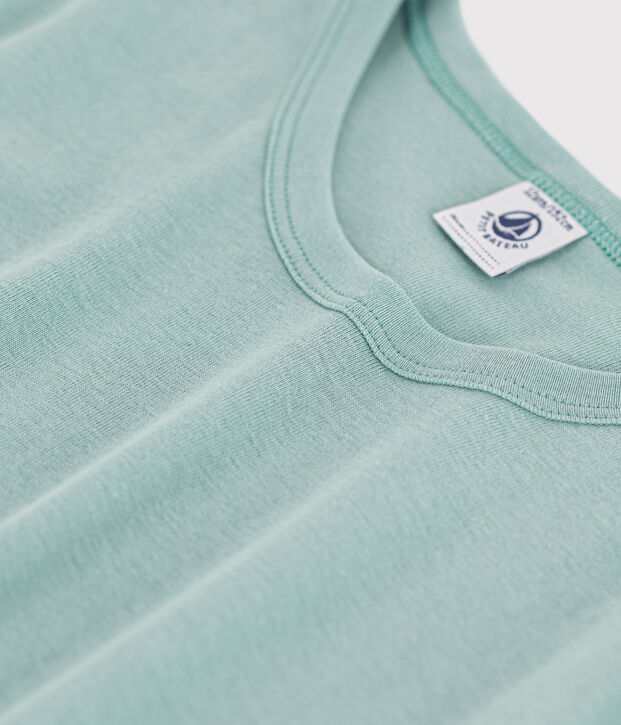 Kurz&auml;rmeliges T-Shirt aus Baumwolle gr&uuml;n