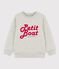 Sweatshirt aus Molton für Jungen grau BELUGA CHINE