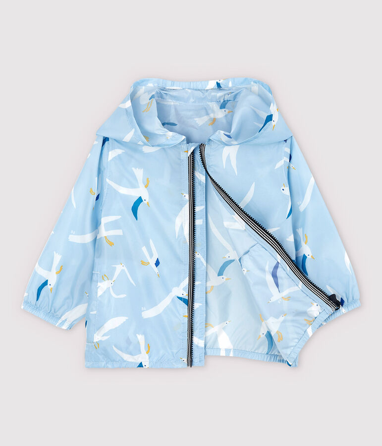 Baby-Windjacke aus leichtem, recyceltem Polyamid f&uuml;r Jungen blau/vielfarbig