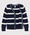 Cardigan aus Baumwolle für Jungen blau SMOKING/weiss MARSHMALLOW